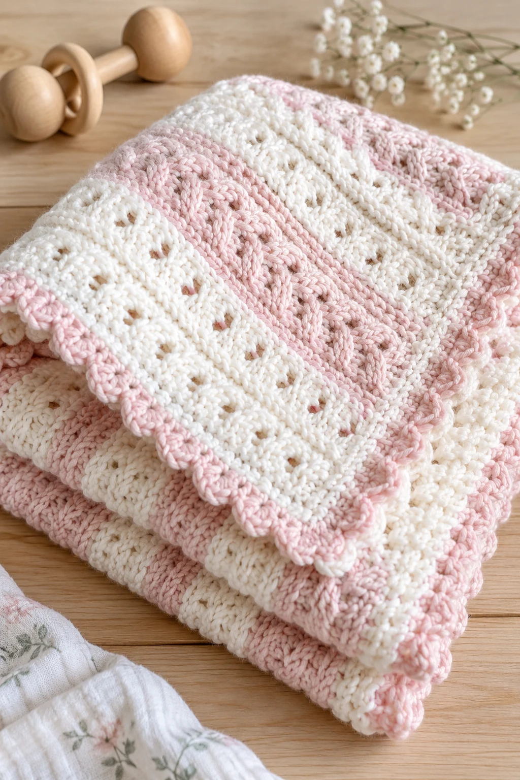 Delicate Knitted Baby Blankets — knitting inspiration