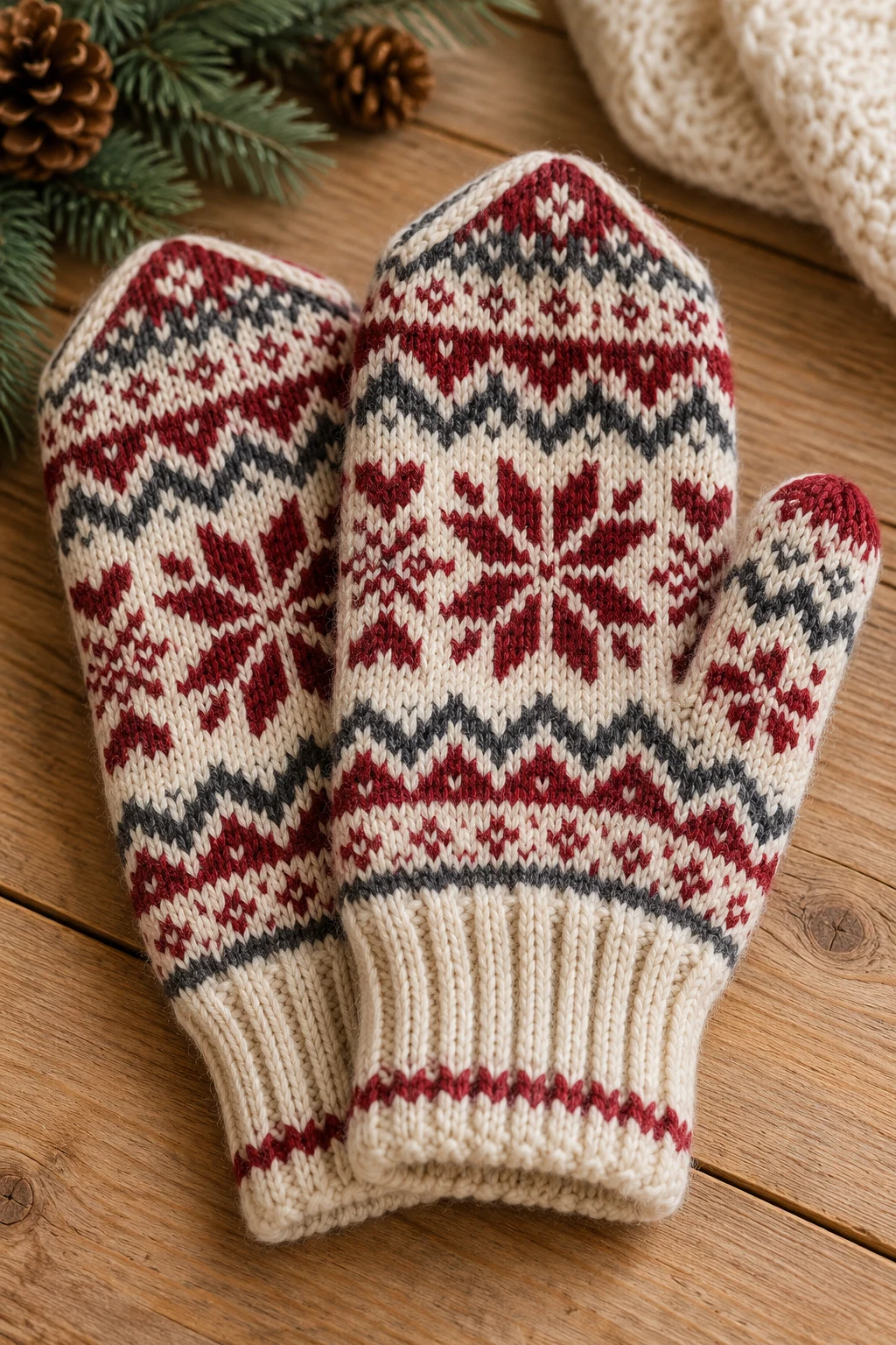 Colorwork Mittens With Nordic Patterns — knitting inspiration
