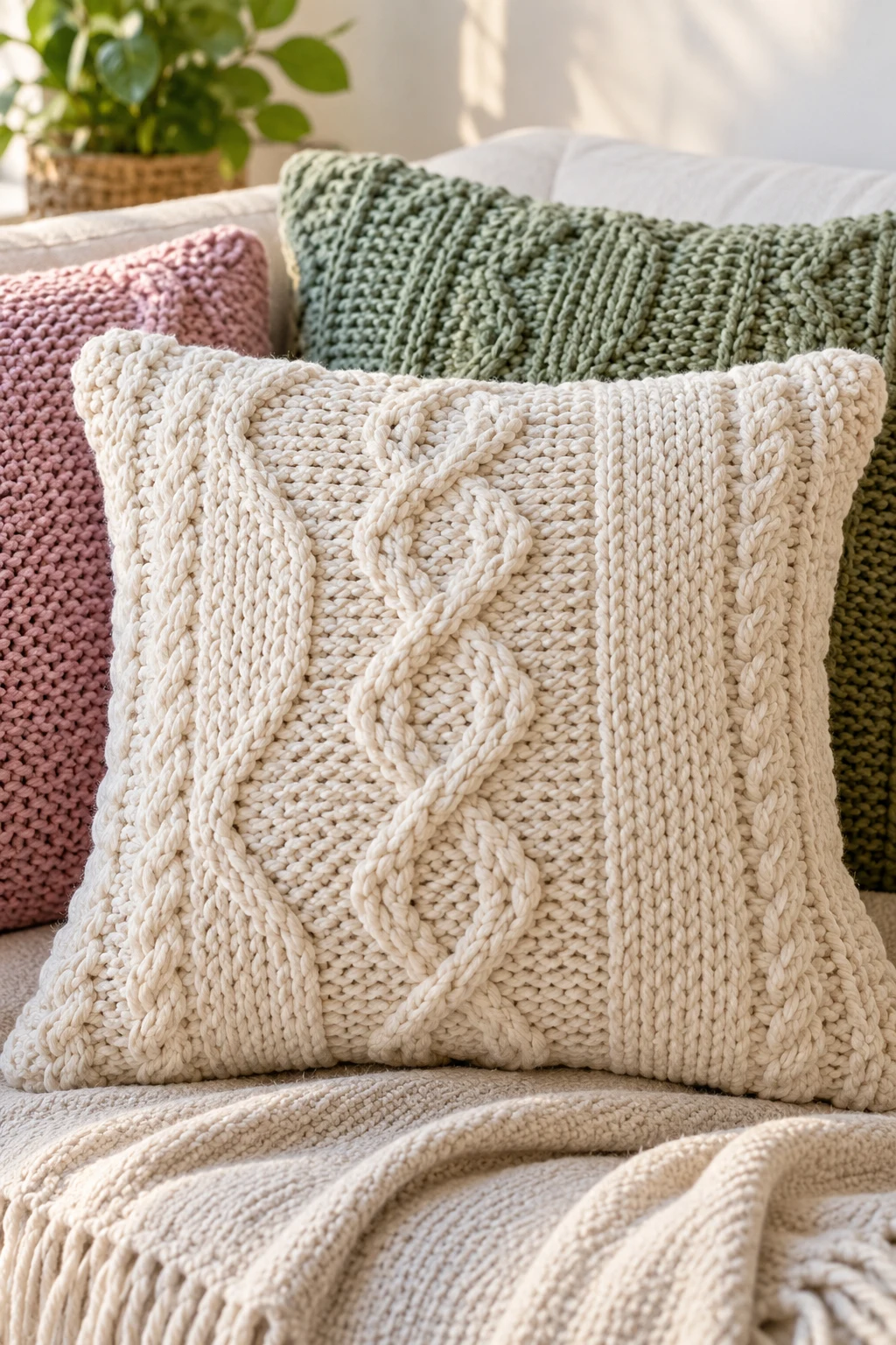 Modern Knitted Pillow Covers — knitting inspiration