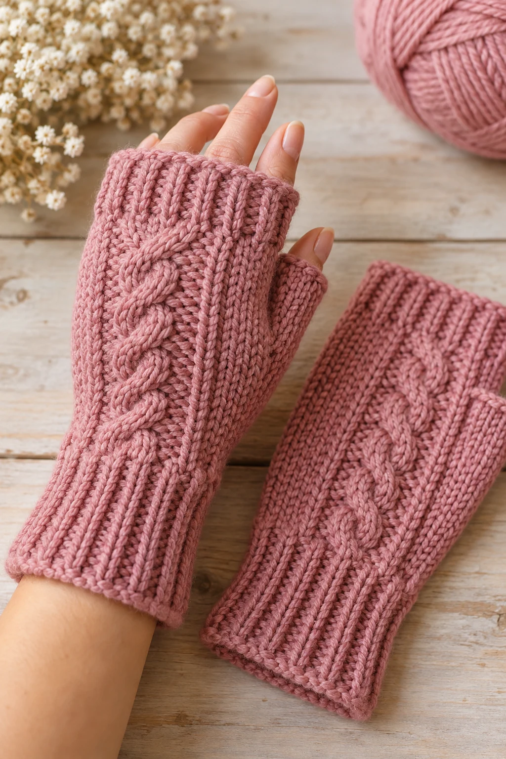 Cozy Knitted Fingerless Gloves — Knitting Tutorials style outfit