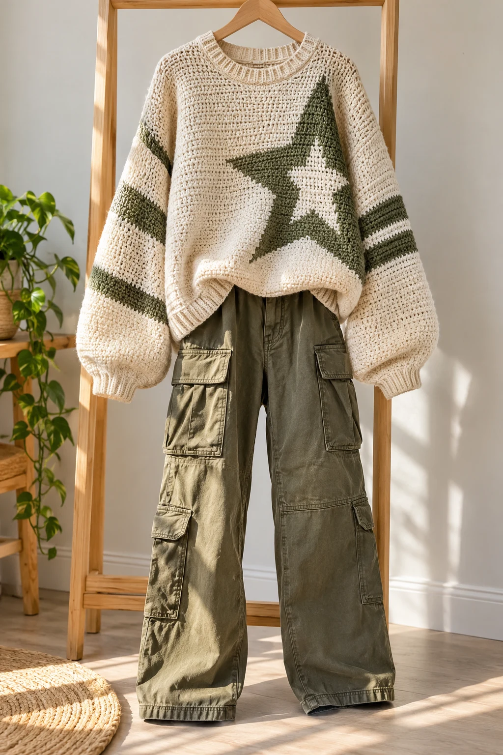The Oversized Graphic Long Sleeve and Cargo Pants — long sleeves outfit aesthetic
