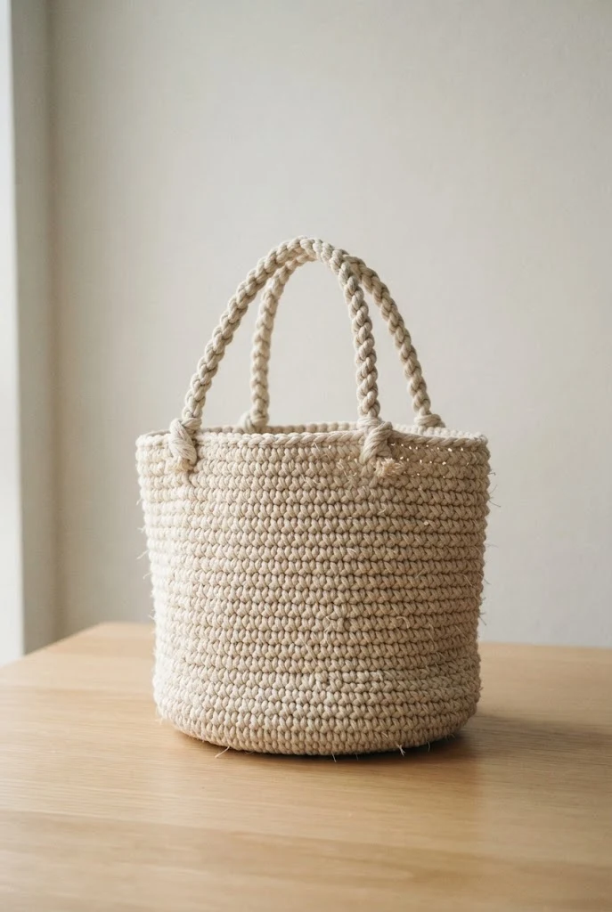 Classic Single-Cord Macrame Crochet Bag — macrame crochet bag style outfit