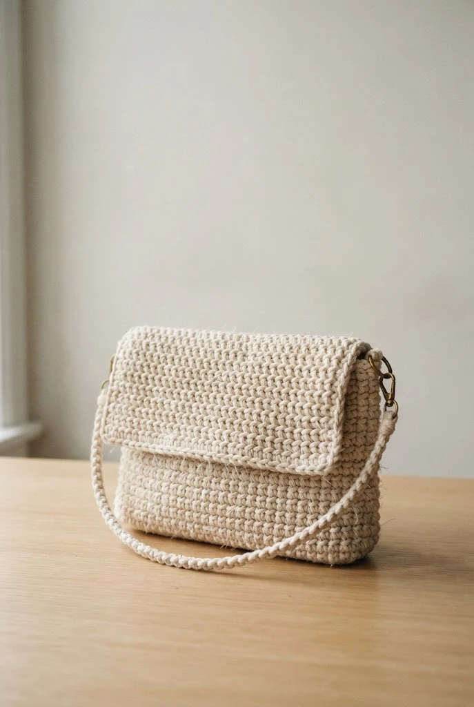 Tunisian Simple Stitch Handbag — macrame crochet bag style outfit