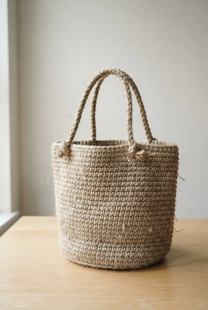Eco-Friendly Jute Market Shopper — macrame crochet bag style outfit