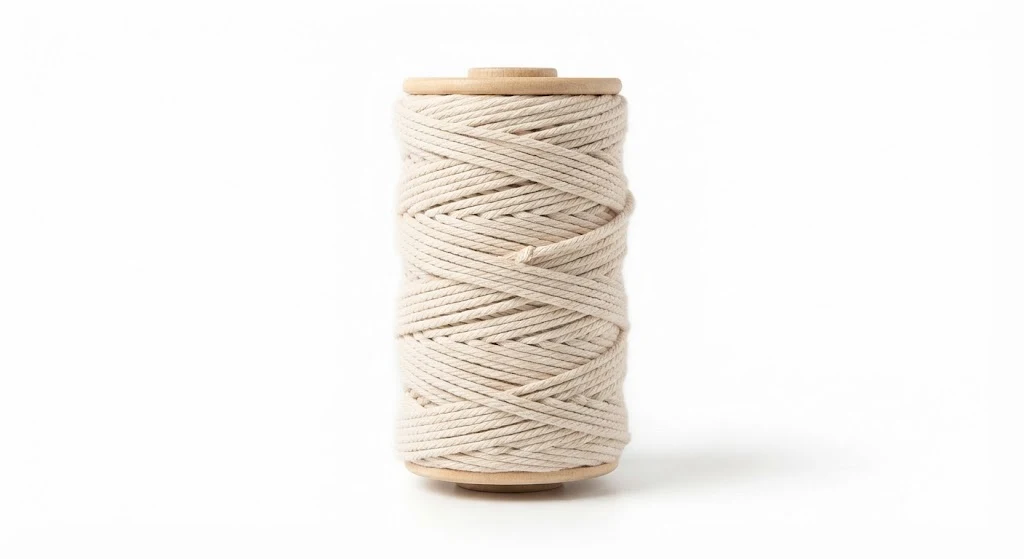 BOOM INDIE 3mm Single Strand Cotton Macrame Cord Natural Beige