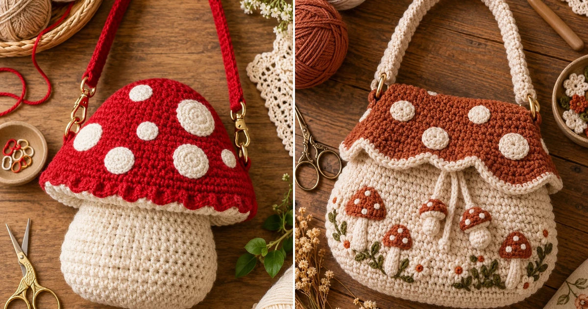 Mushroom bag crochet: 15 Easy DIY Ideas for 2026 mushroom bag crochet