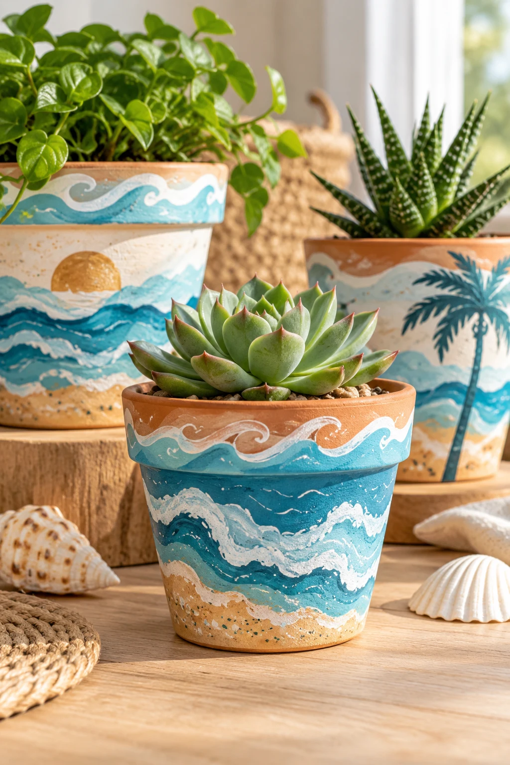Nalu Painted Terracotta Pots — nalu