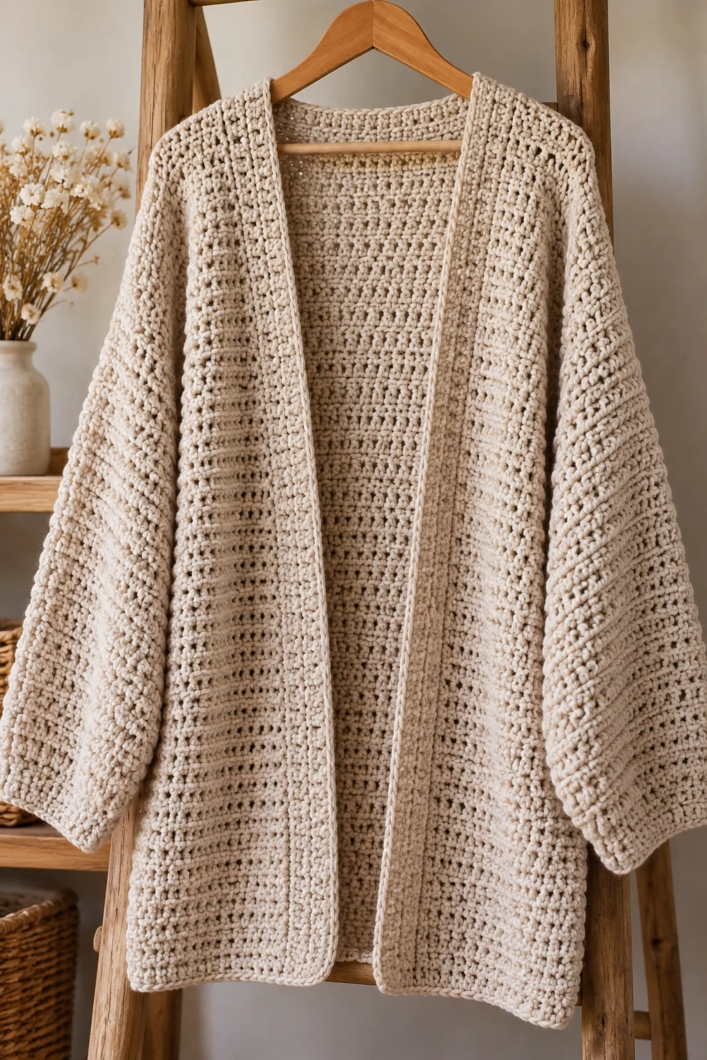 The Classic Rectangle One Piece Cardigan Crochet — one piece cardigan crochet style outfit
