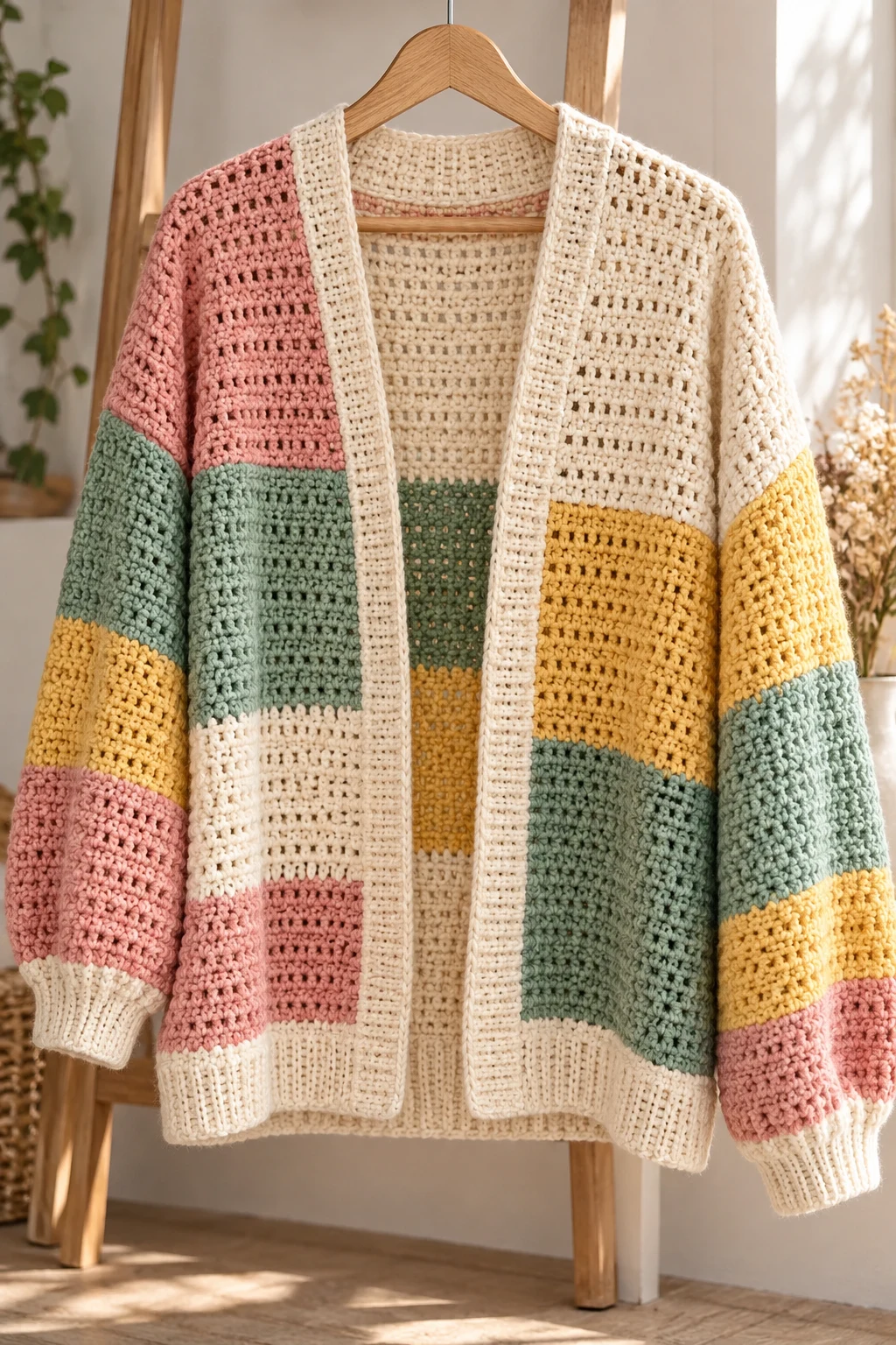 The Color-Block One Piece Cardigan Crochet — one piece cardigan crochet style outfit