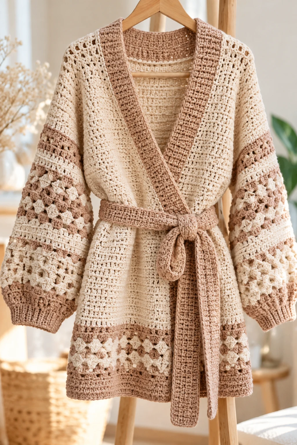 The Belted Wrap One Piece Cardigan Crochet — one piece cardigan crochet style outfit