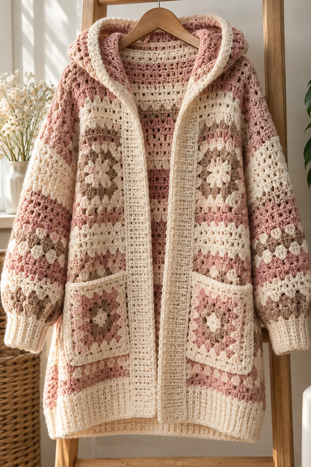 The Hooded Cozy One Piece Cardigan Crochet — one piece cardigan crochet style outfit