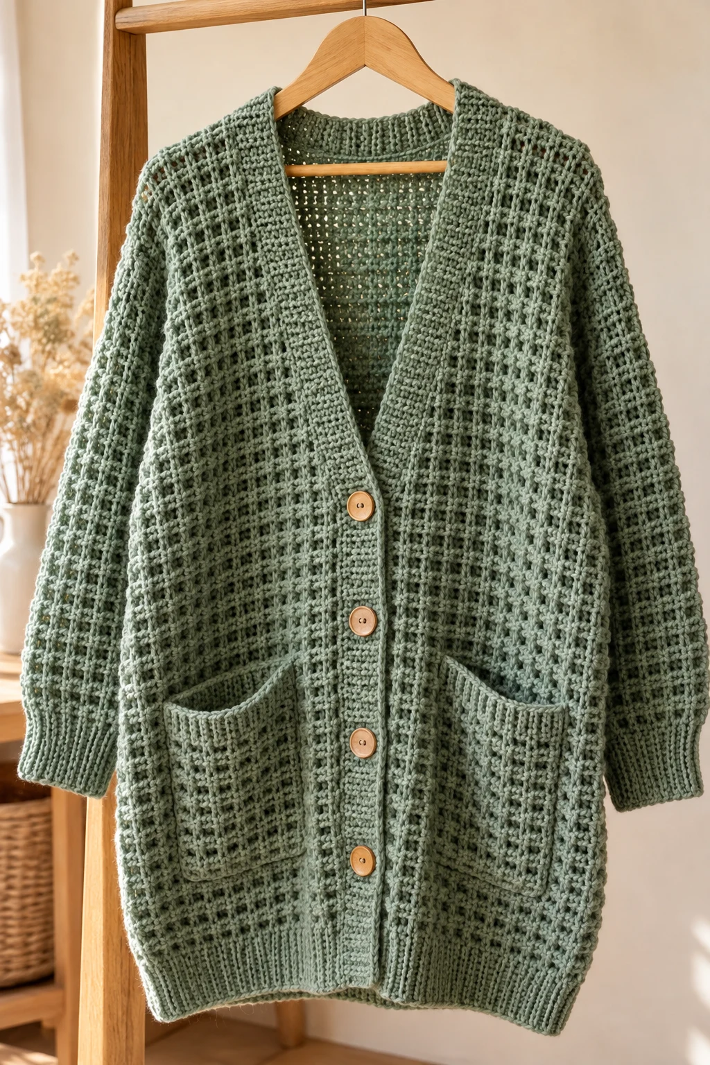 The Textured Waffle One Piece Cardigan Crochet — one piece cardigan crochet style outfit