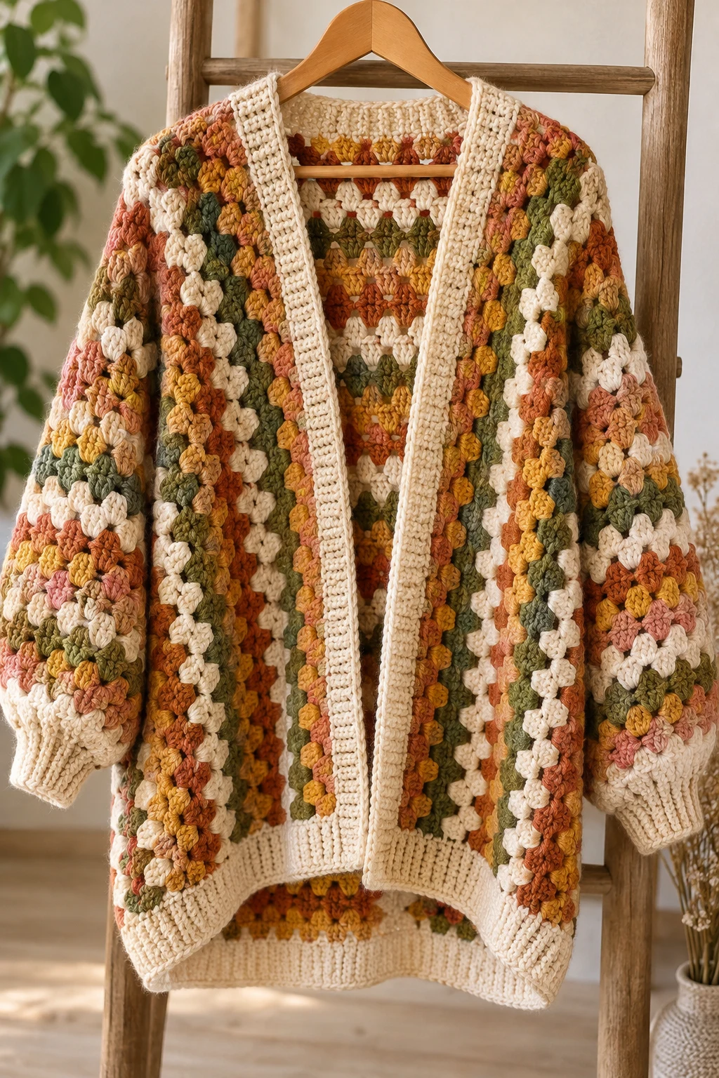 The Granny Stitch One Piece Cardigan Crochet — one piece cardigan crochet style outfit