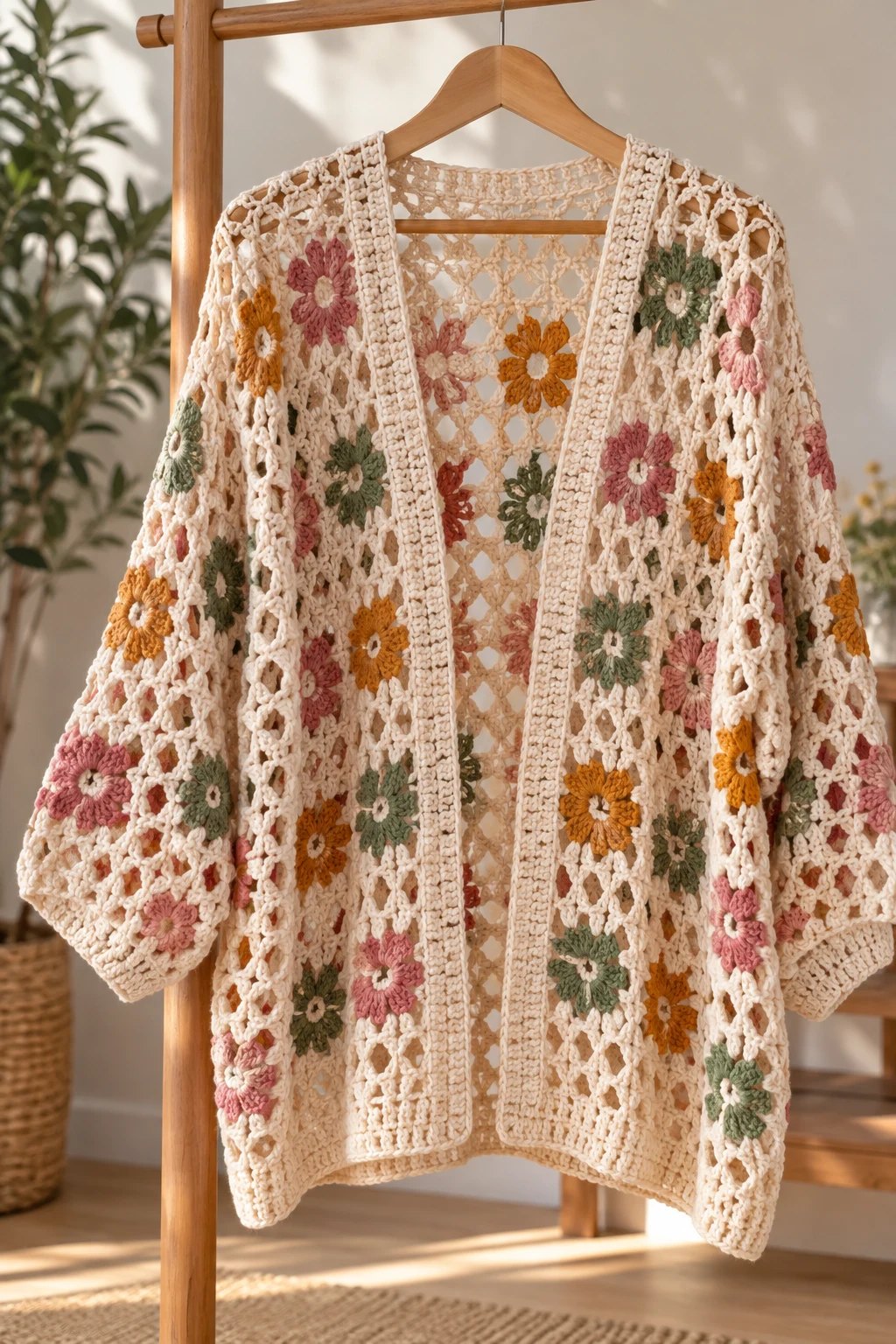 The Open-Mesh One Piece Cardigan Crochet — one piece cardigan crochet style outfit
