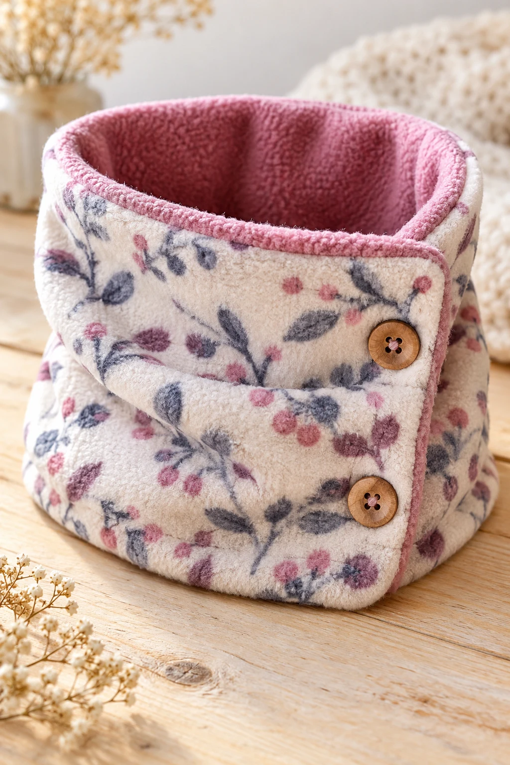 The Cozy Fleece Neck Warmer — patron couture facile