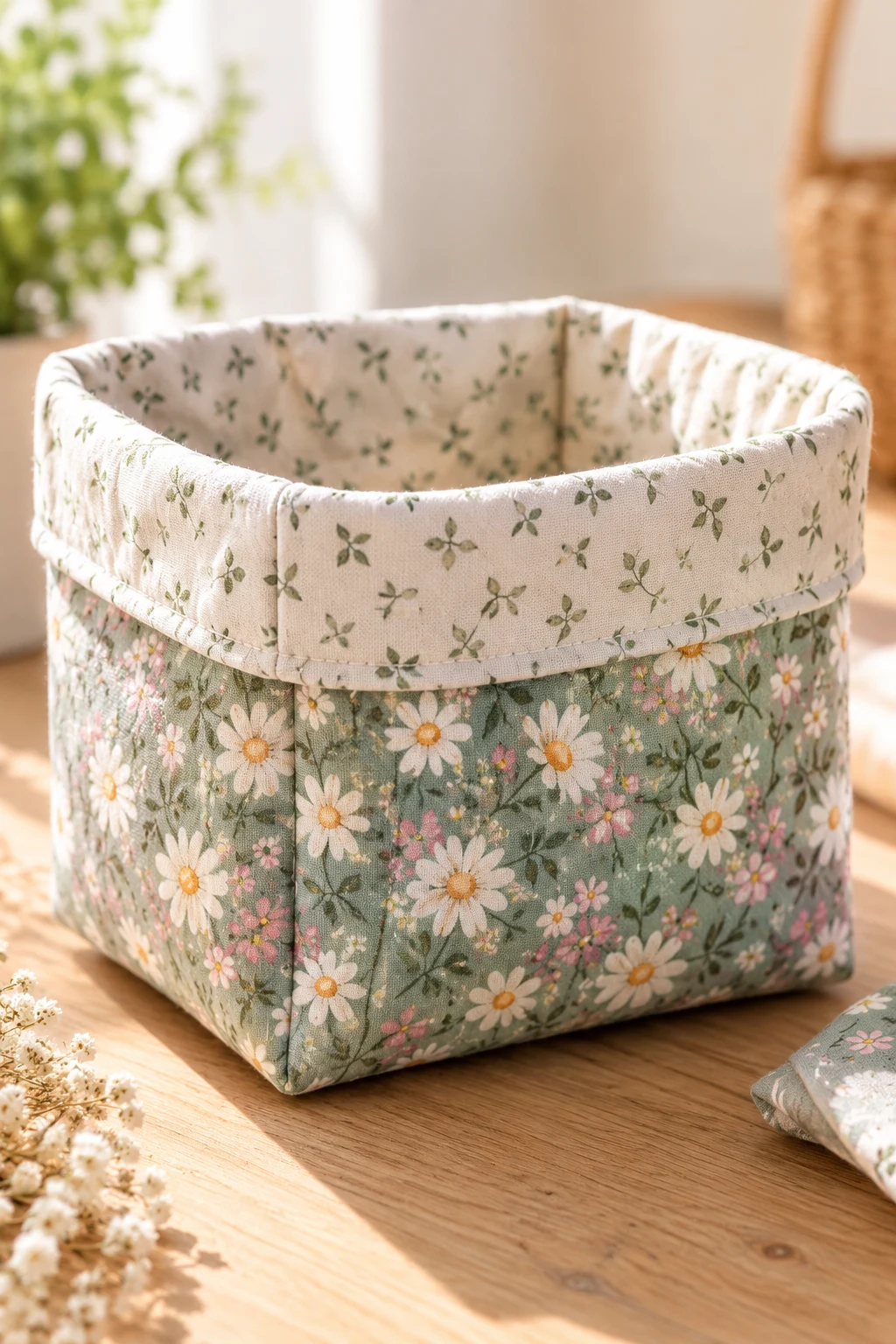 The Beginner Fabric Basket — patron couture facile