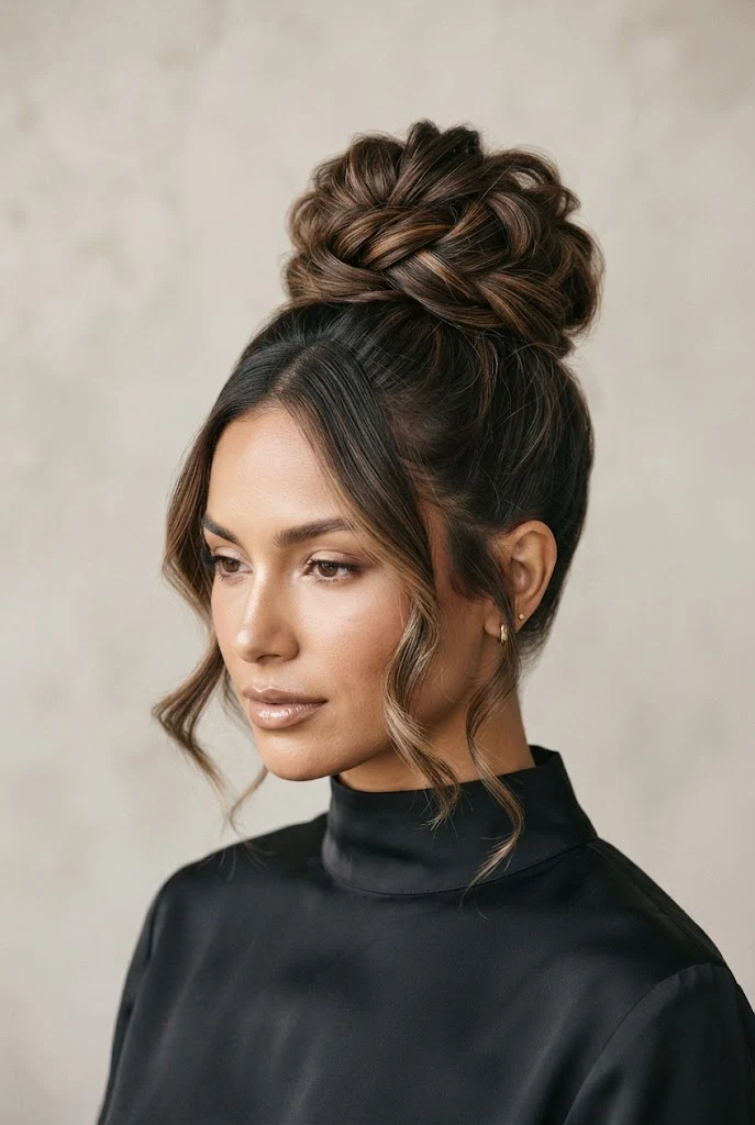The High Volume Top Knot — peinados agarrados elegantes style outfit