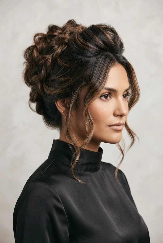 Textured Boho Updo with Height — peinados agarrados elegantes style outfit