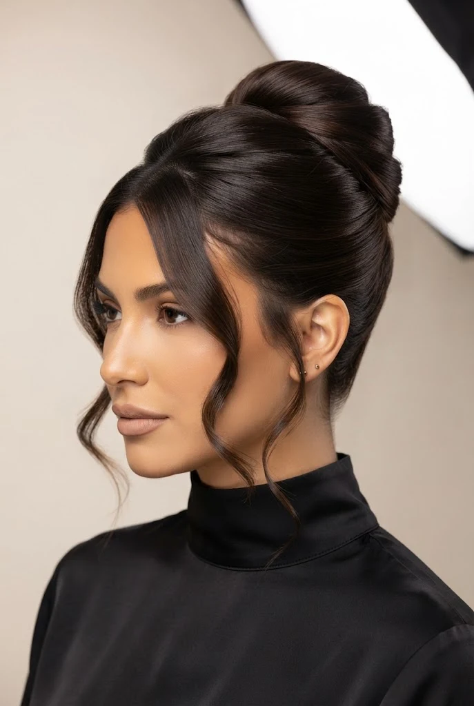 The Modern French Twist Updo — peinados altos elegantes style outfit