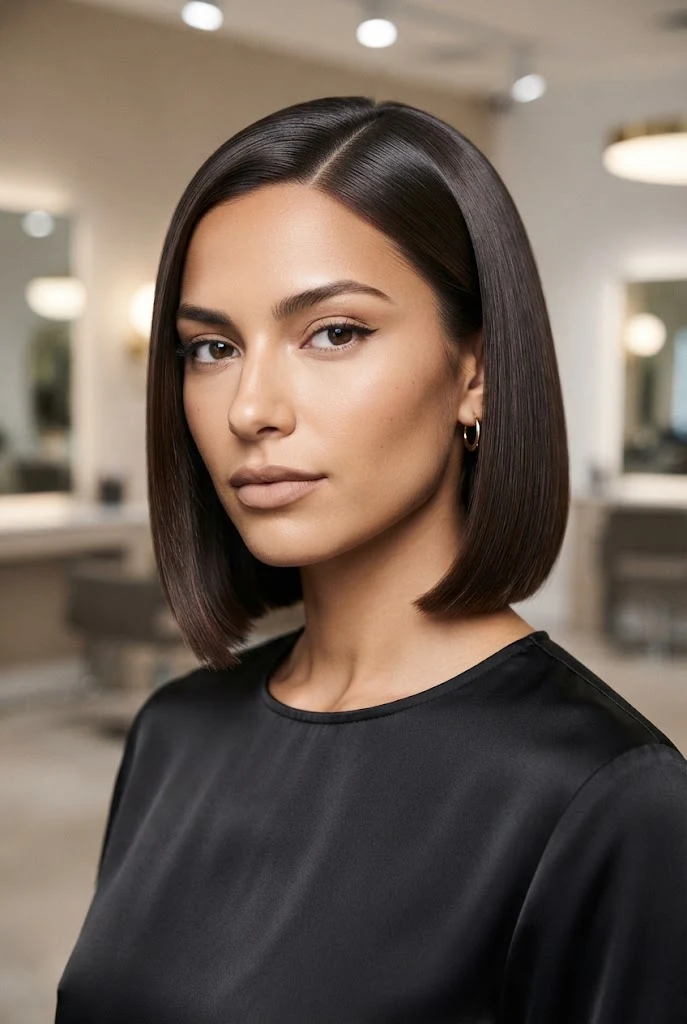The Sleek Glass Hair Crop â peinados cabello bob corto style outfit