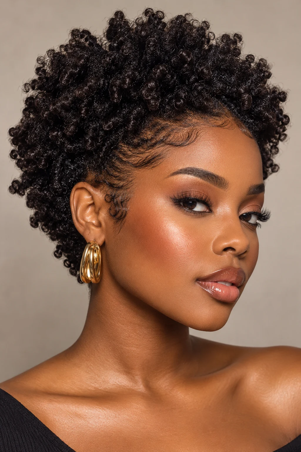 Defined 4C Coil Crown — PEINADOS CABELLO CORTO AFRO style outfit