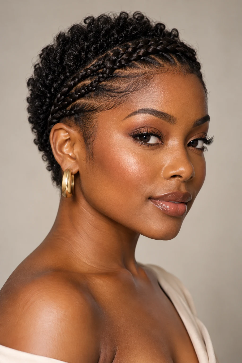 Tiny Braided Crown — PEINADOS CABELLO CORTO AFRO style outfit