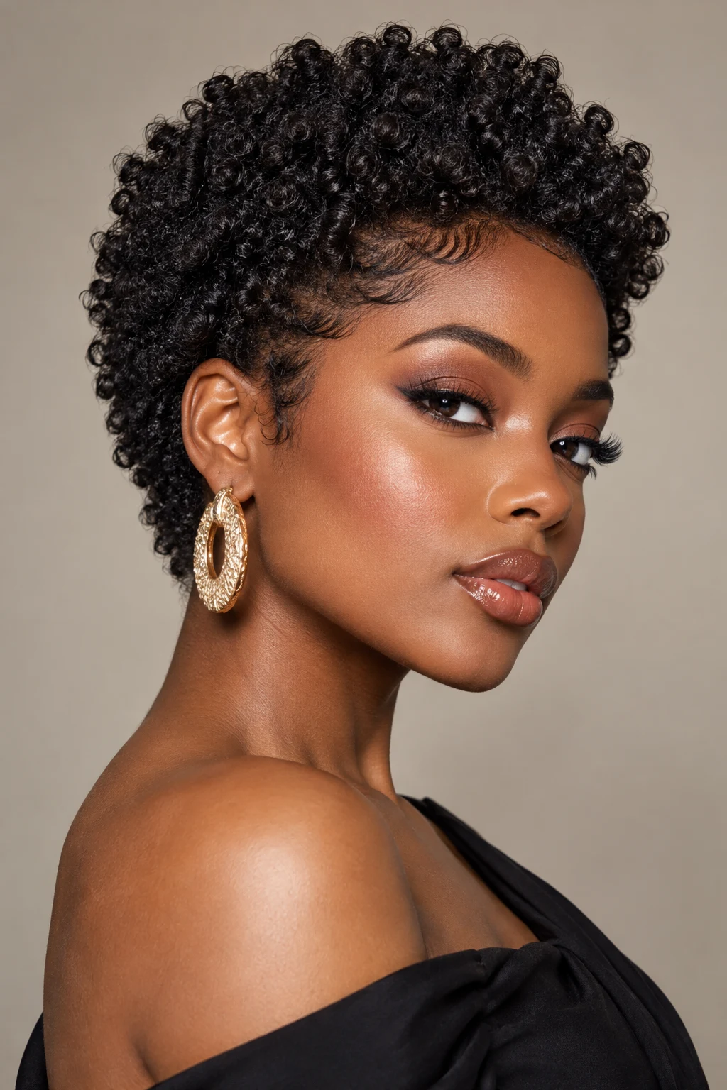 Sculpted Mini Afro — PEINADOS CABELLO CORTO AFRO style outfit