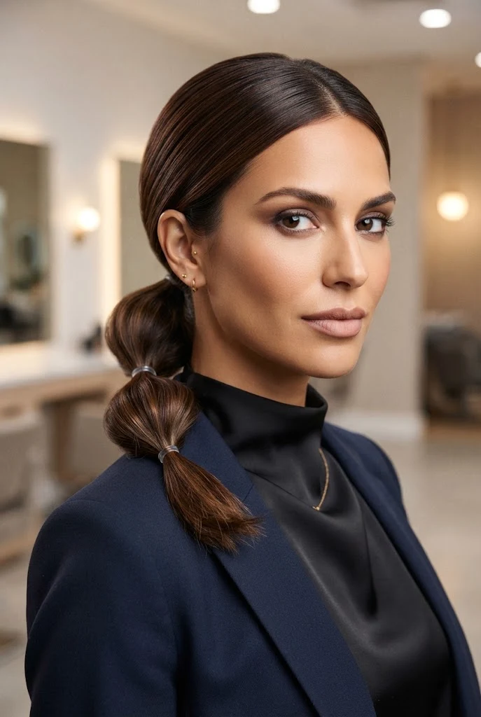 Layered Bubble Ponytail for Bobs â peinados cabello corto chongo style outfit
