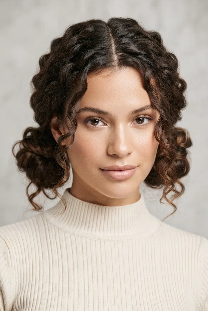 The Casual Pigtail Chonguitos with Soft Waves — peinados cabello corto chonguitos style outfit
