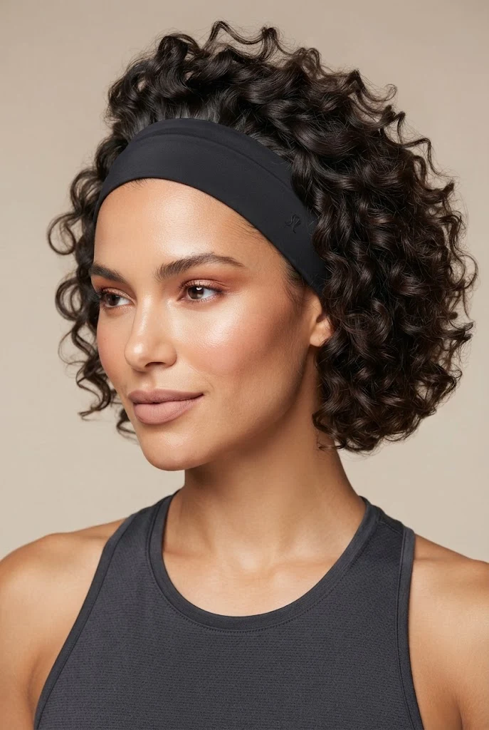 Athletic Stretch Diadema for Active Days — peinados cabello corto diadema style outfit