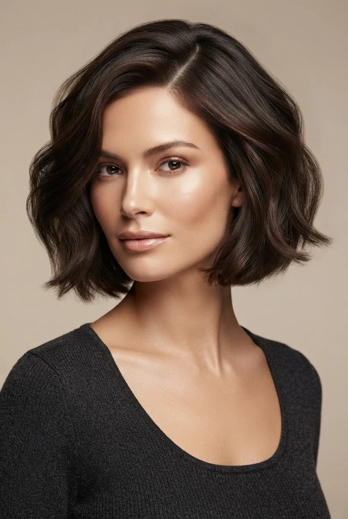 Softly Diffused Bob with Side Part — peinados cabello corto esponjado style outfit