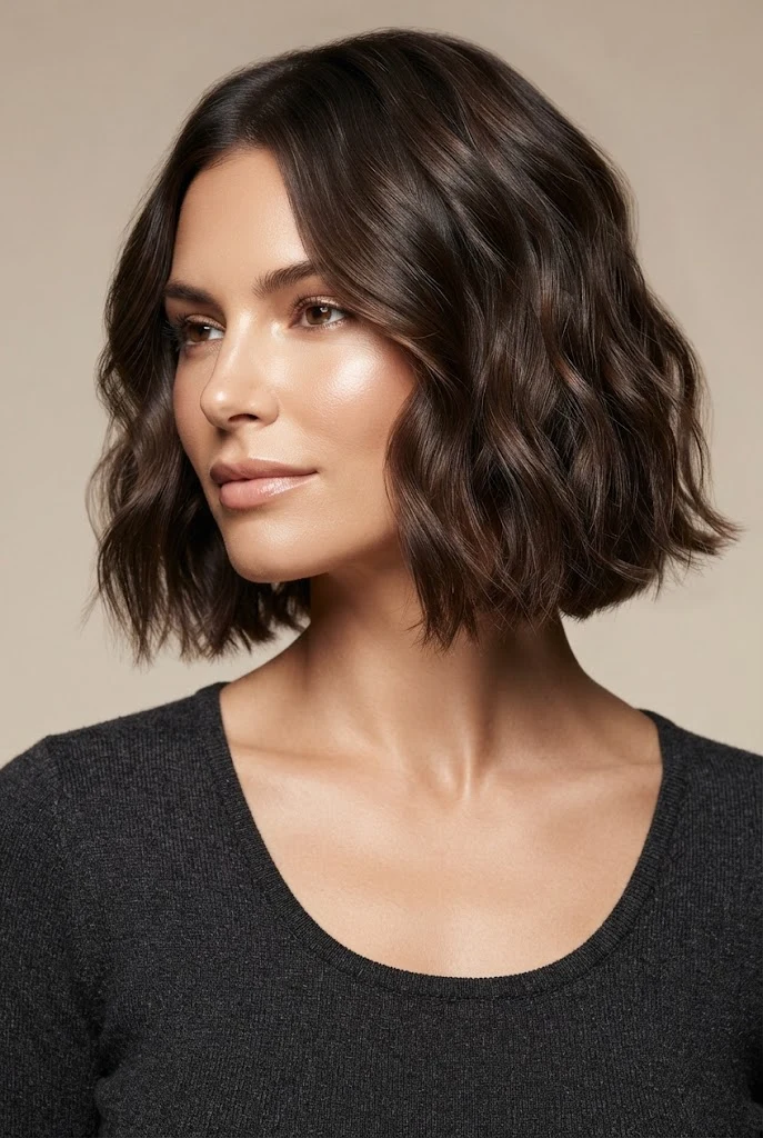 Effortless Air-Dried Waves — peinados cabello corto esponjado style outfit