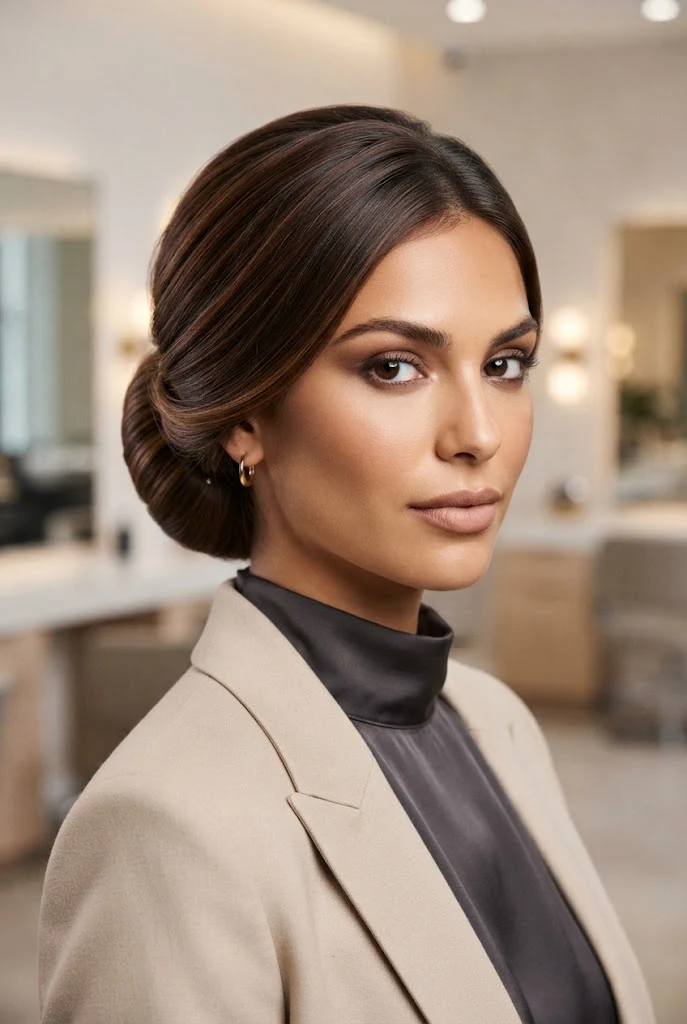 Festive Rolled Updo for Cropped Bobs — peinados cabello corto navidad style outfit
