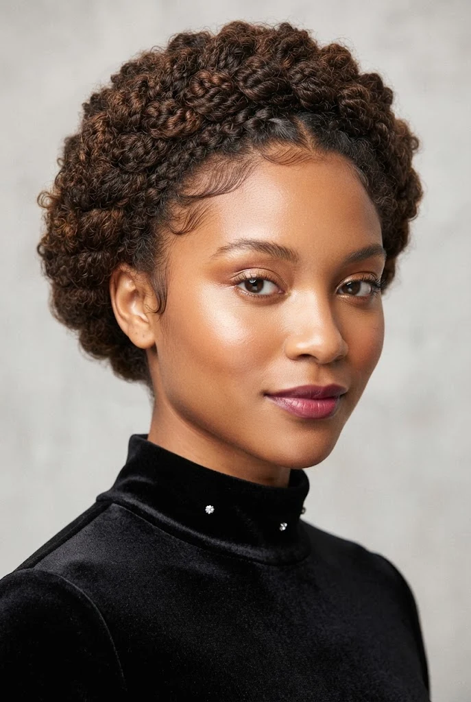 The Crown Braid Halo for Textured Coils — PEINADOS CABELLO CORTO RIZADO FIESTAS style outfit