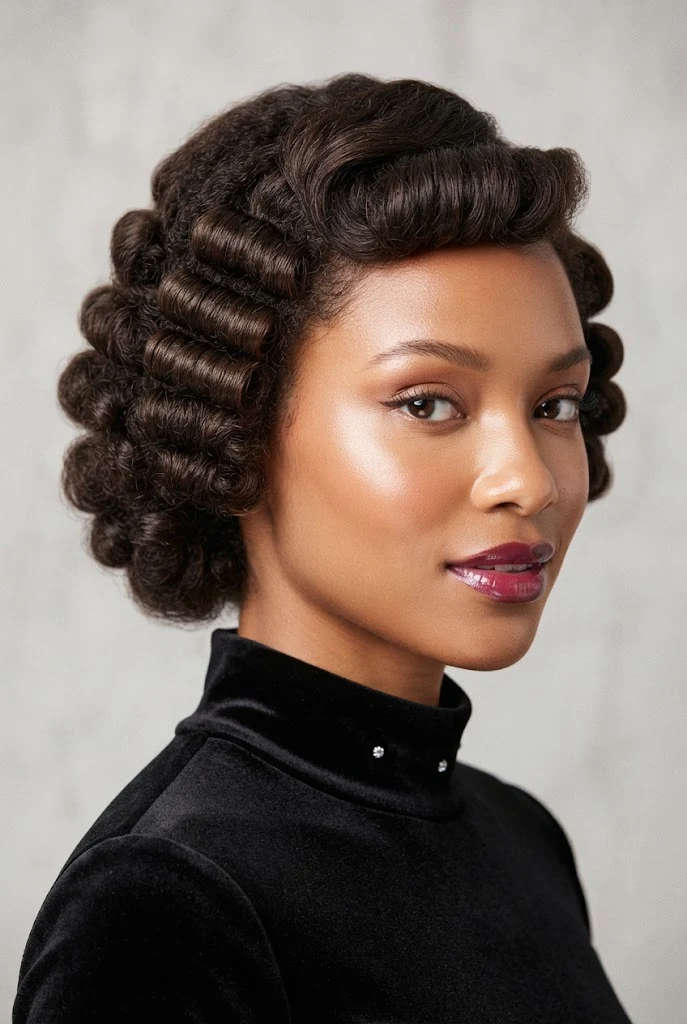 Retro Pin-Curl Set for Short Hair — PEINADOS CABELLO CORTO RIZADO FIESTAS style outfit