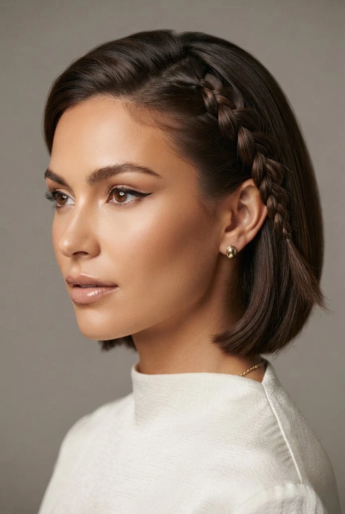 The Asymmetrical Side French Braid — peinados cabello corto trenzas de lado style outfit