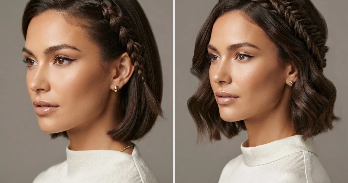 Peinados cabello corto trenzas de lado: 15 Perfect peinados cabello corto trenzas de lado