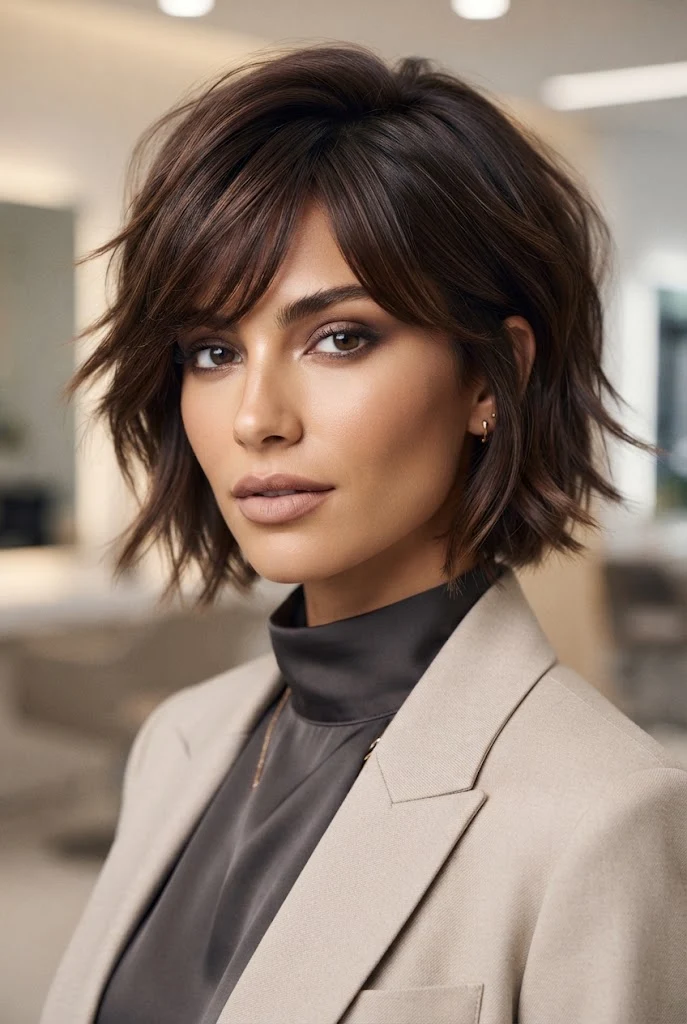 Piece-Y Bixie with Side-Swept Fringe — peinados cabello muy corto short hair style outfit