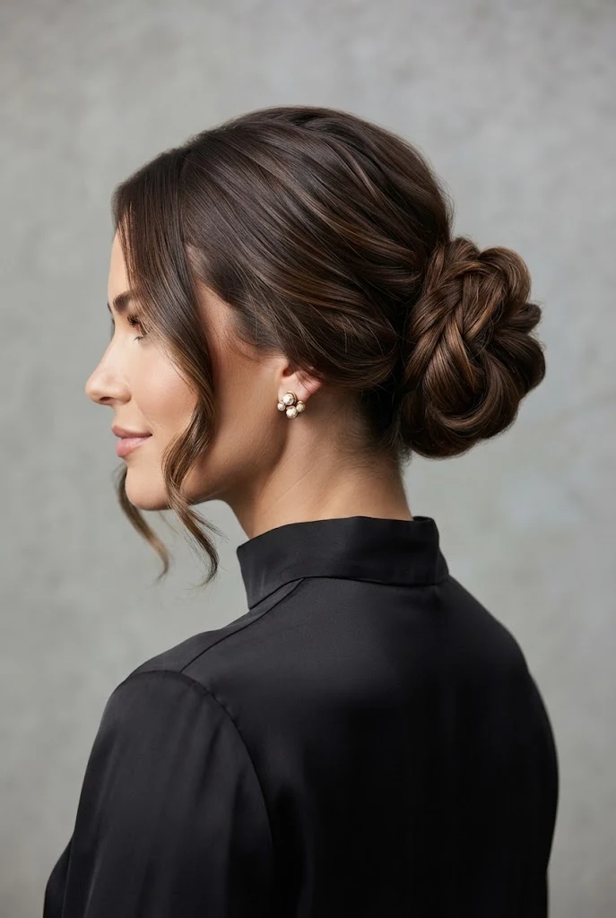 The Textured Messy Chic Knot — peinados chongos elegantes style outfit