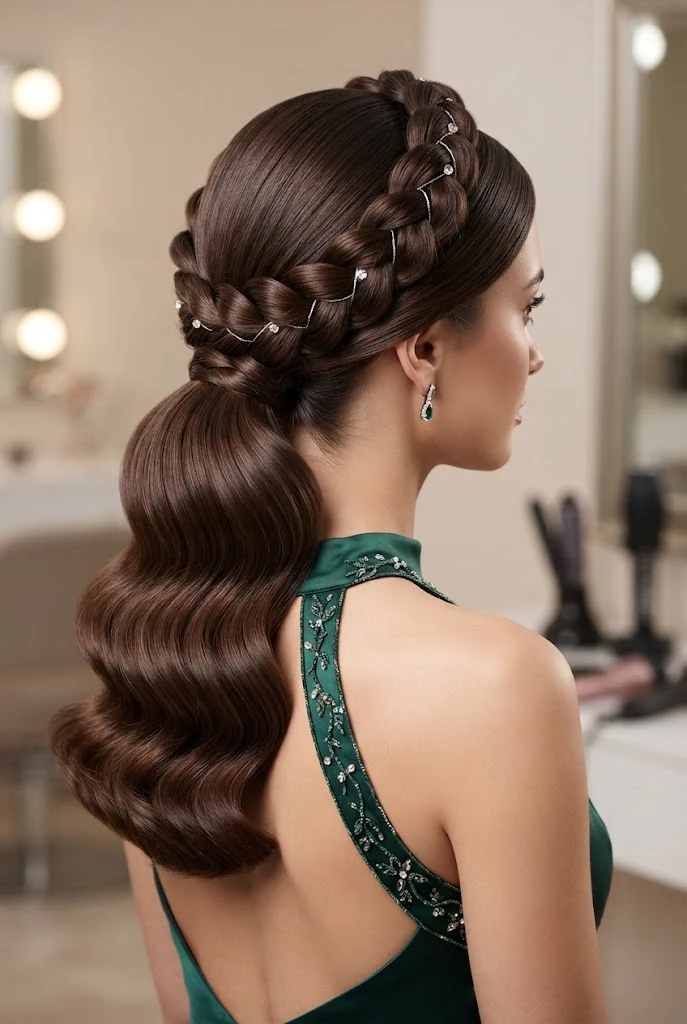 The Crown Braid Crown-Fusion (Revival) — peinados con cabello suelto elegantes style outfit