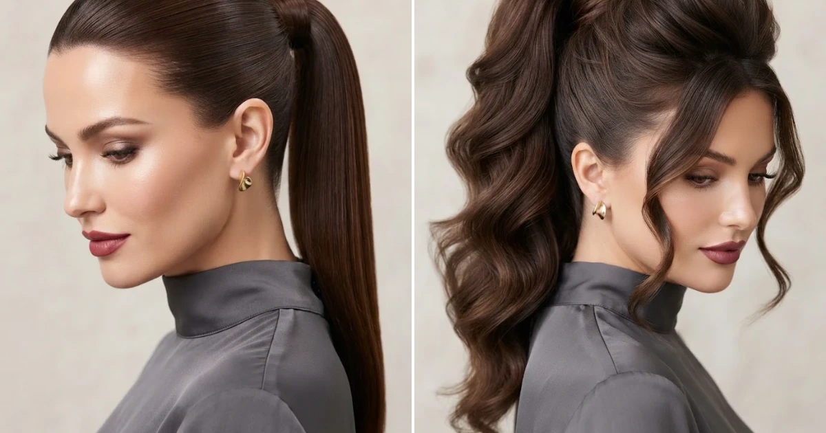 Peinados con cola alta elegantes: 16 Beautiful peinados con cola alta elegantes