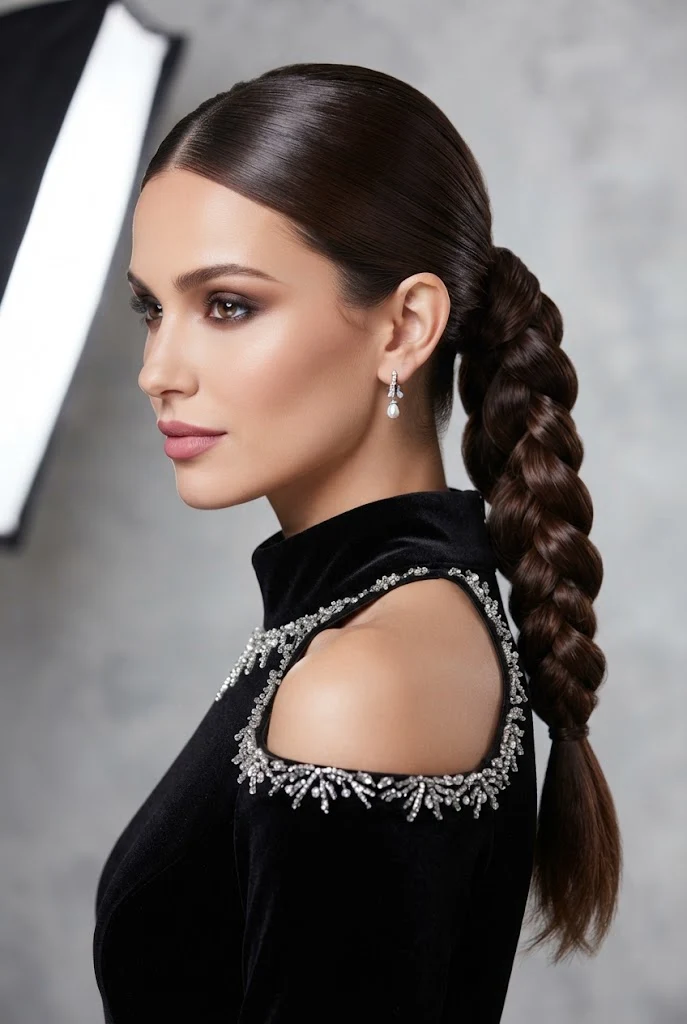 Twisted Rope Braid Ponytail — peinados con coletas elegantes style outfit