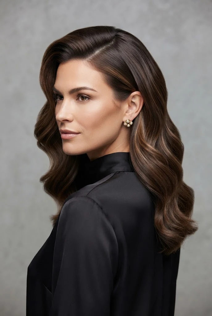 The Glamorous Side-Swept Volume Curls — peinados con el pelo suelto elegantes style outfit