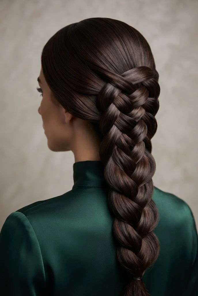 Interlocking Infinity Braid — peinados con trenzas elegantes fiestas style outfit