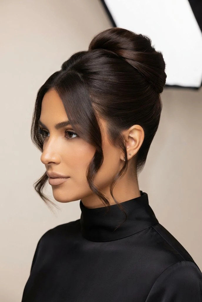 The Modern French Twist Updo — peinados de chongos elegantes style outfit