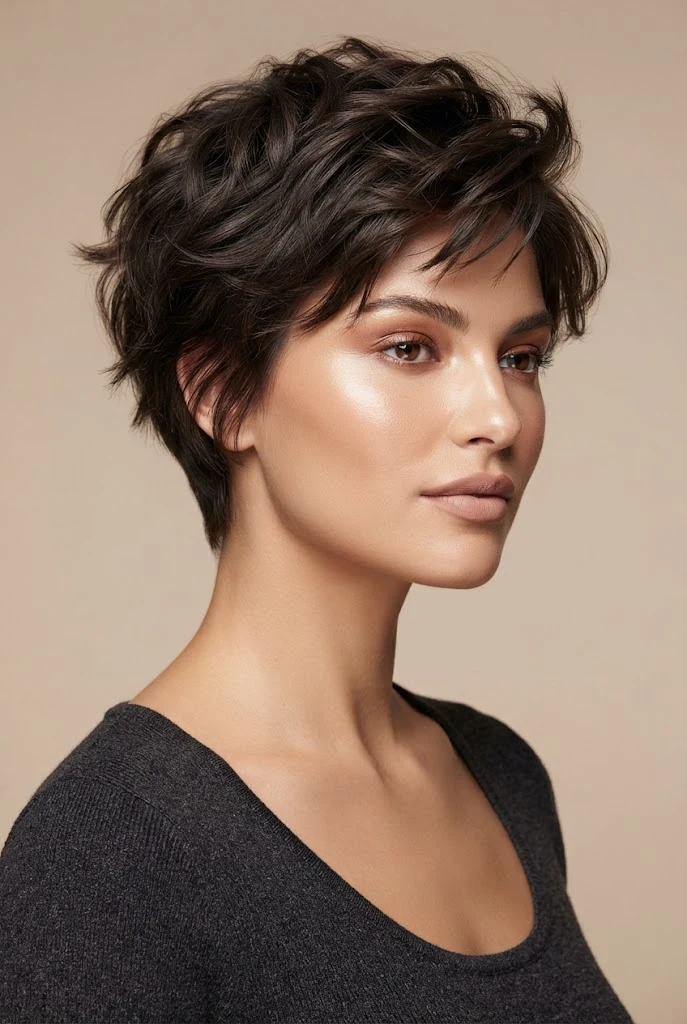 The Five-Minute Tousled Pixie — peinados diarios faciles cabello corto style outfit