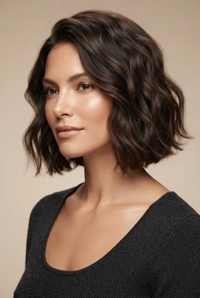 Effortless Air-Dried Bob Waves — peinados diarios faciles cabello corto style outfit