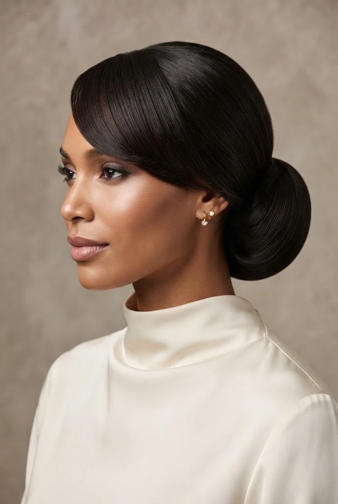 The Polished Low Chignon — peinados elegantes cabello medio style outfit