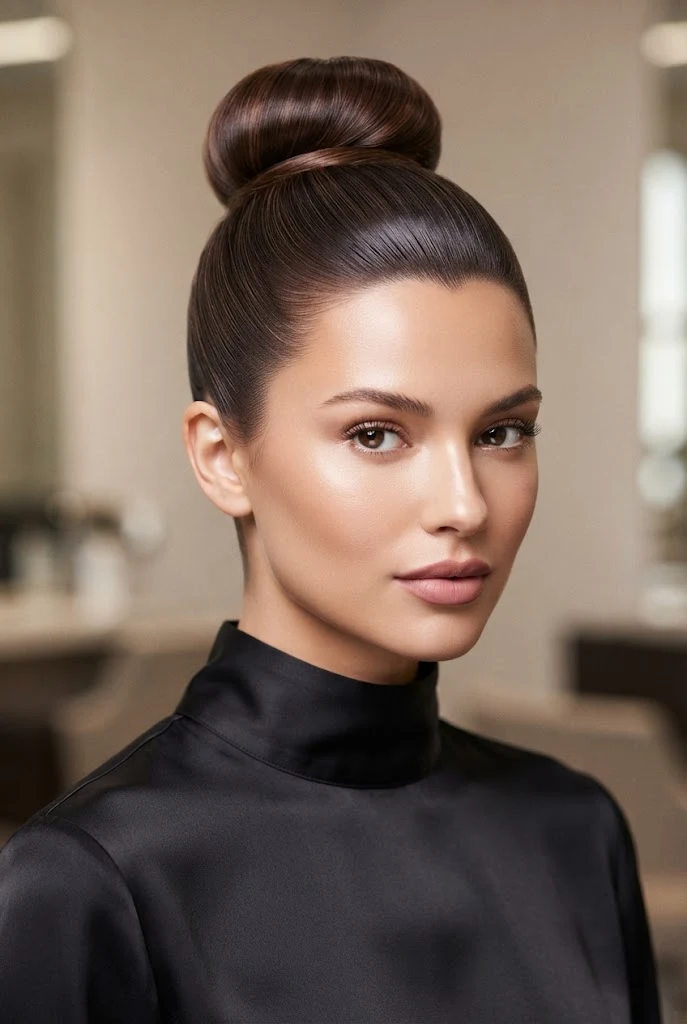 The Polished Ballerina Topknot — peinados elegantes de moda style outfit