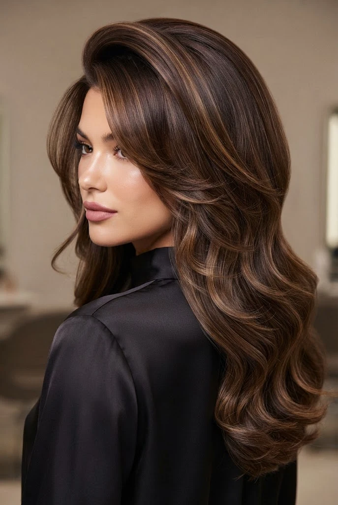 The Voluminous Blowout with Layered Ends — peinados elegantes de moda style outfit